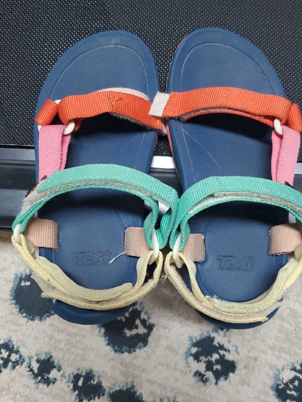 Teva Multicolor Adjustable Webbing Sandals - Hurricane Toddler Size 10 - Picture 6 of 7